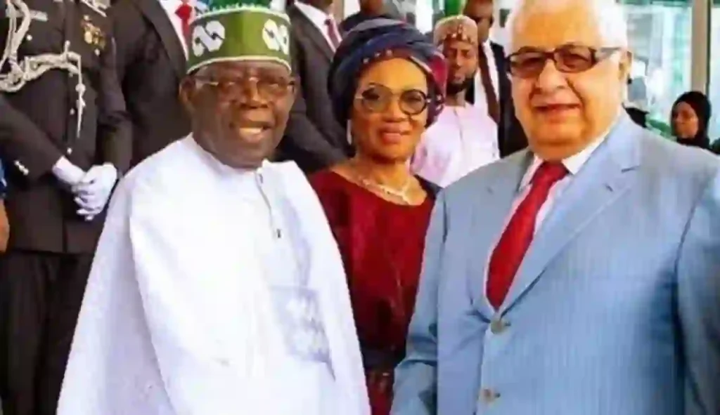 Gilbert Chagoury and President Bola Tinubu.webp